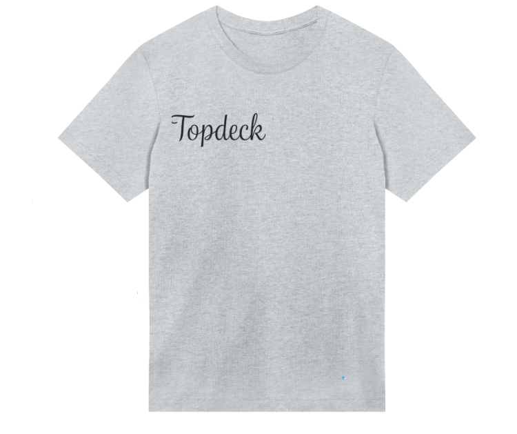 T-shirt Topdeck logo comfortabel katoenen T-Shirt