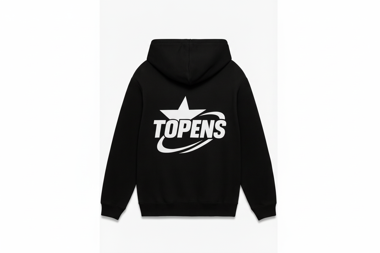 Topens Signature Hoodie Zwart - Voorkant